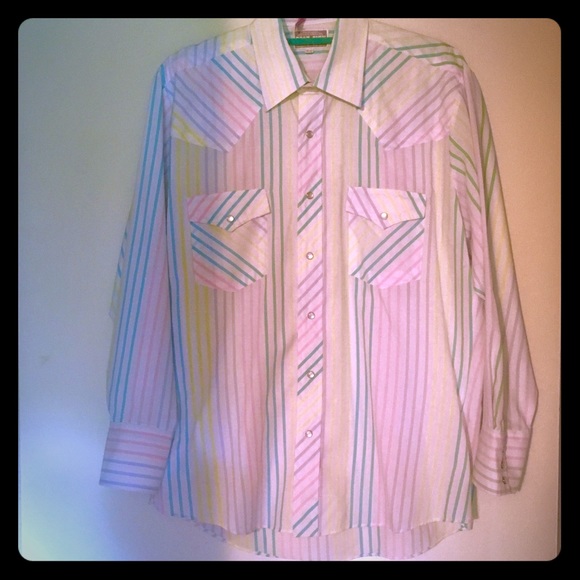 Cavender’s Boot City Other - Vintage, cowboy/rockabilly pearl snap button down!